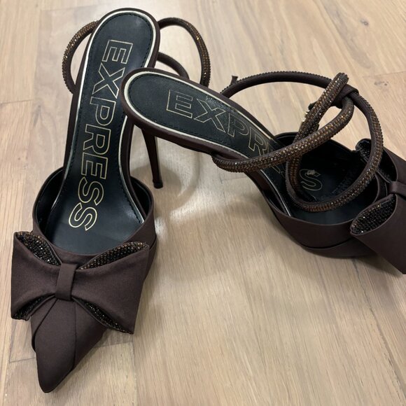 Express Brown Heels - Picture 7 of 7